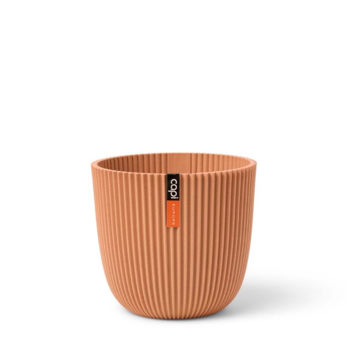 Capi europe Pot bol Groove 25×23 peachy fuzz bloempot – oranje