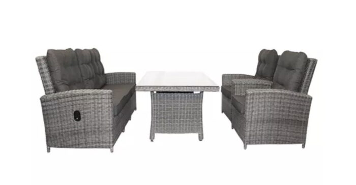 Own Phoenix lounge set Falcon Grey B183 x D70 x H95 cm – grijs