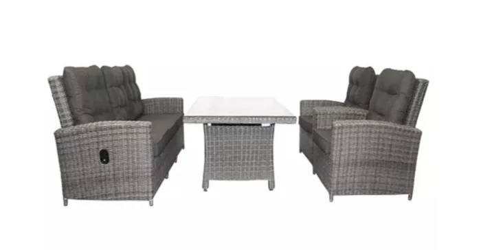 Own Phoenix lounge set Falcon Grey B183 x D70 x H95 cm - grijs