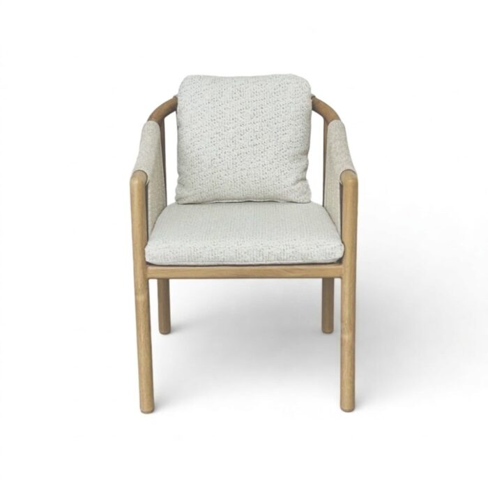 BUITEN living Sora dining tuinstoel | touw + aluminium | beige