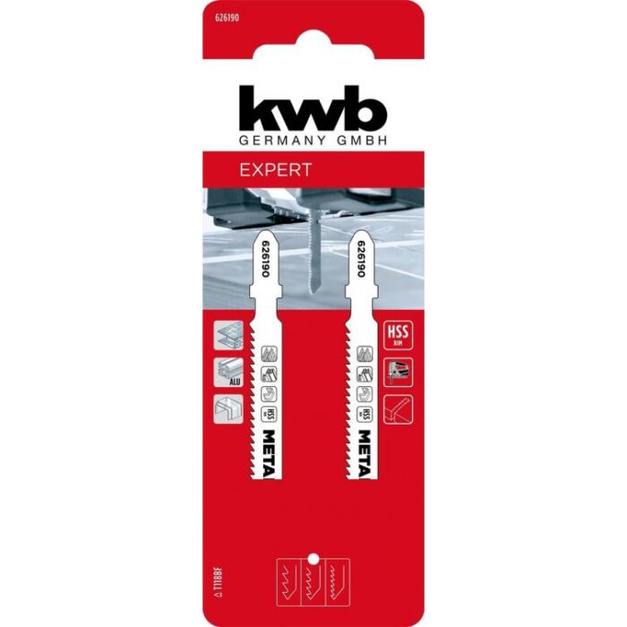 Kwb Dec.zaagbladen mid. metaal 2st