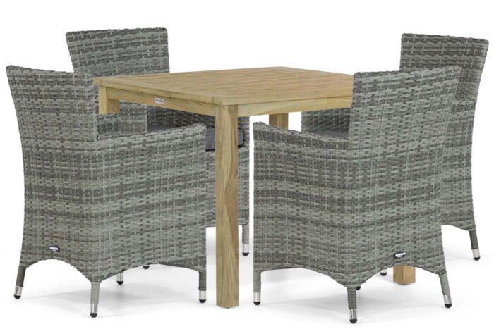 Domani Furniture Miami/Weston 90 cm dining tuinset 5-delig – Grijs-antraciet