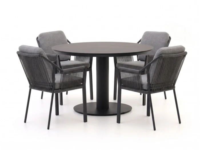 Tierra Outdoor Liv/La Fonte ø120cm dining tuinset 5-delig