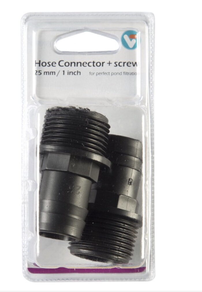 Vt Hose Connector screw 25 mm 1 Inch vijveraccesoires – Zie Foto