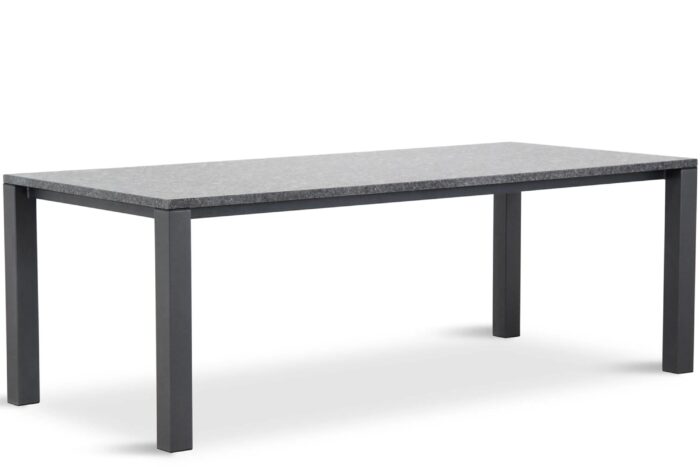 Van Dijk Munster dining tuintafel 220 x 100 cm – Grijs-antraciet