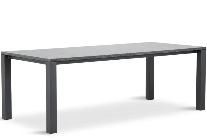 Van Dijk Munster dining tuintafel 220 x 100 cm - Grijs-antraciet
