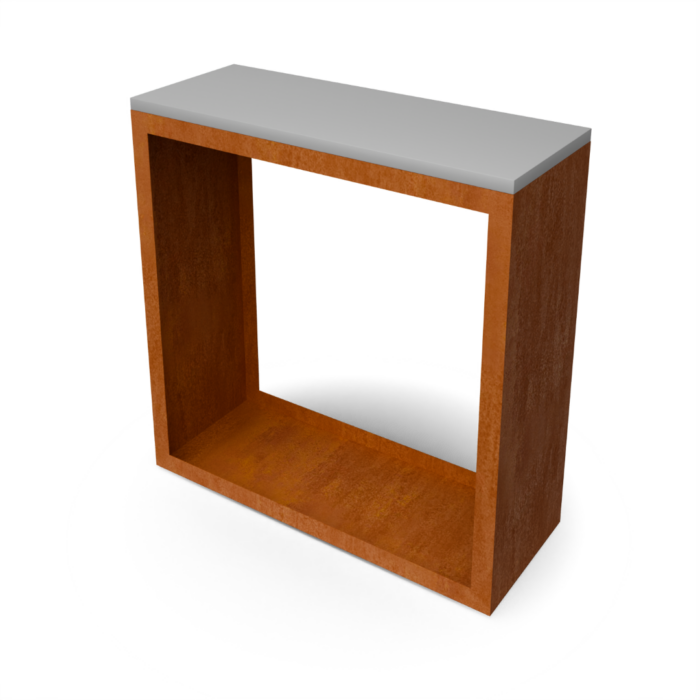 Geroba Egura Butcher Block Houtopslag L100 x B38,5 x H100 cm natuursteen blad