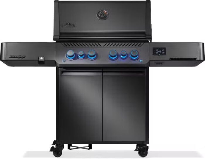 Napoleon grills Phantom Prestige 500 Connected gegoten RVS roosters mat zwart barbecue
