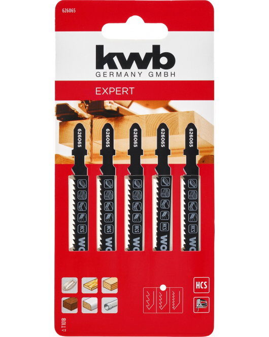 Kwb Decoupeerzaagblad fijn hout 5st