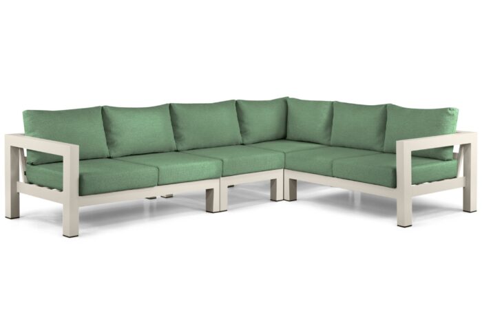 Lifestyle Garden Furniture Luca hoek loungeset 4-delig – Taupe-naturel-bruin