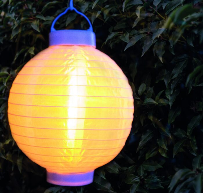 Annas collection Solar lampion met vlameffect wit 20 cm Anna’s Collection