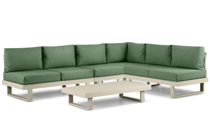 Lifestyle Garden Furniture Lorenzo hoek loungeset 5-delig – Taupe-naturel-bruin