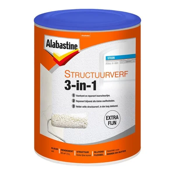 Alabastine Structuurverf 3In1 Extra Fijn 5L
