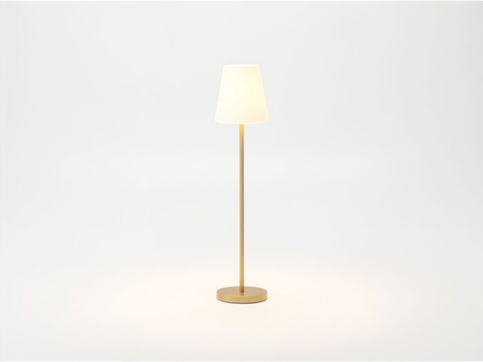 New Garden Lola slim staande buitenlamp led solar oplaadbaar dimbaar ø 28cm (h: 119cm) Laagste prijsgarantie! – Taupe