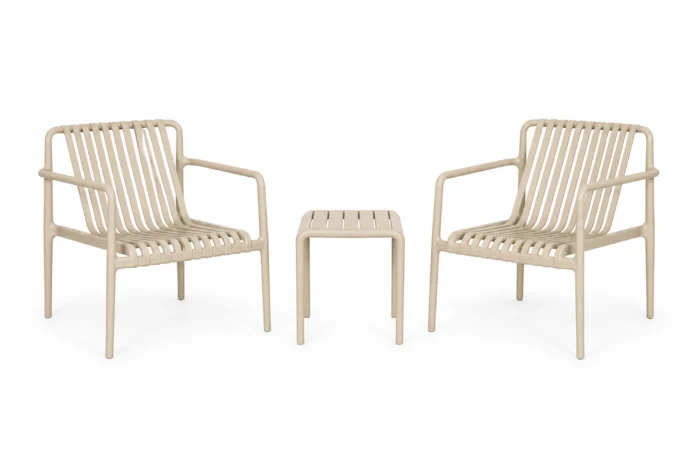 Domani Furniture Alba bistroset 3-delig - Zand/Beige