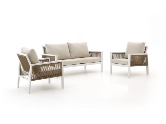 Manifesto Furniture Alzano stoel-bank 3-delig – Wit