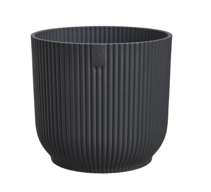 Elho Vibes fold rond mini 7 cm antraciet bloempot – grijs