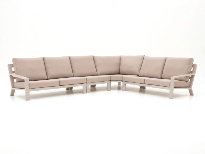 Bellagio tuinmeubelen Vazzola hoek loungeset 4-delig – Taupe