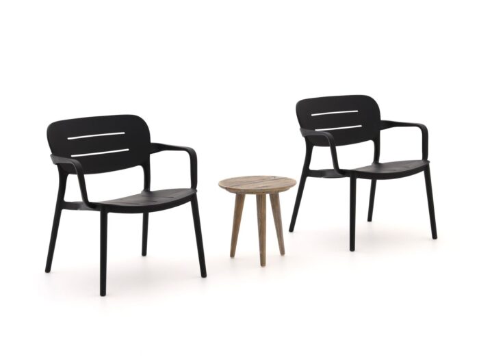 Forza Furniture Forza Pazzia/ROUGH-K balkonset 3-delig Laagste prijsgarantie! – Bruin