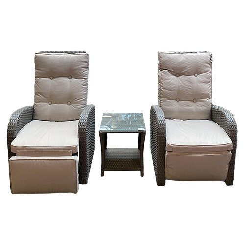 Buitengewoon de boet King wicker duo set