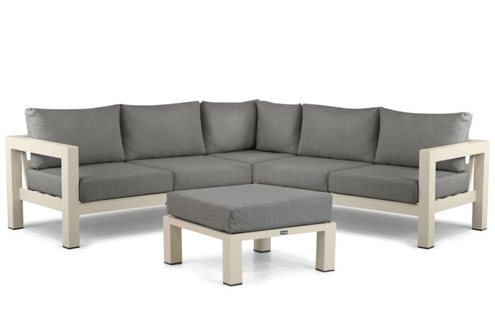 Lifestyle Garden Furniture Luca hoek loungeset 4-delig – Taupe-naturel-bruin