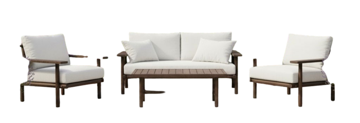 Eurofar Laruna lounge set acacia vintage dark teak look