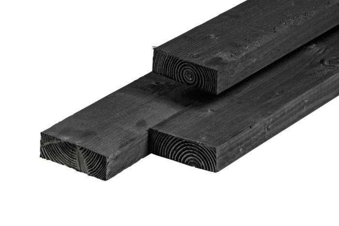 Tuindeco Ligger douglas zwart geimpregneerd 6,3x17,5x425 cm