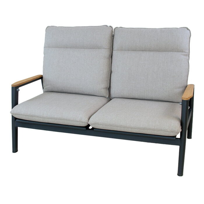 Oosterik home Merino lounge 2-zitsbank midnight grey sunny creme – beige;grijs