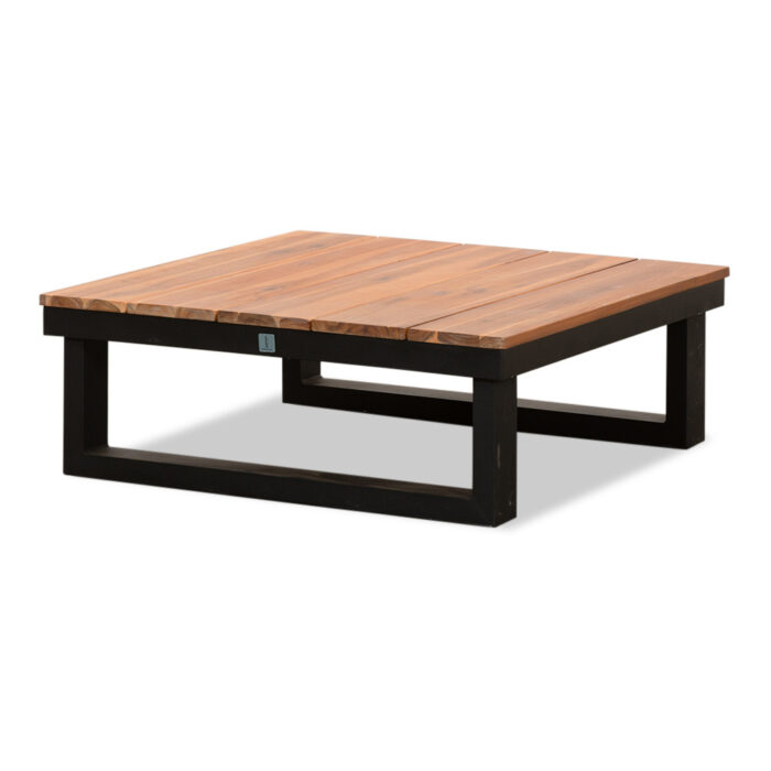 LUX outdoor living Canyon loungetafel | aluminium + hardhout | antraciet | 87x87cm