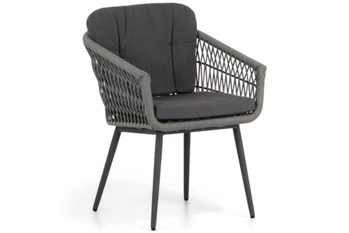 Lifestyle Western dining tuinstoel antraciet – Grijs-antraciet