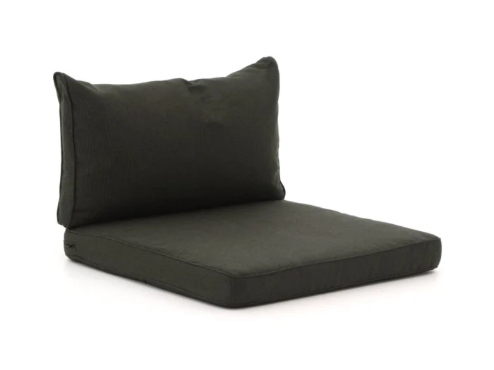 Madison loungekussenset luxe zit 73x73cm rug 73x40cm 2-delig - Zwart
