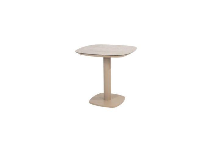 4so Taste Manolo dining tafel keramiek print latte 75 x 75 cm – bruin