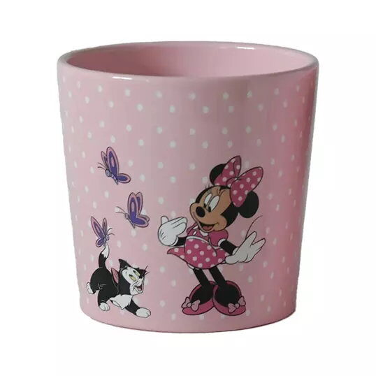 Disney Bloempot Minnie dia 13×14 cm – roze