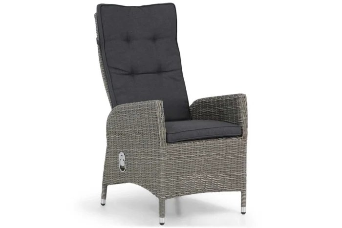Garden Collections Lincoln dining tuinstoel verstelbaar - Grijs-antraciet