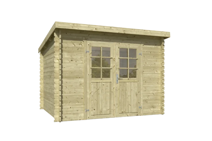 Outdoor life Blokhut Nadia 275x230 Olijfgroen Geimpregneerd - hout