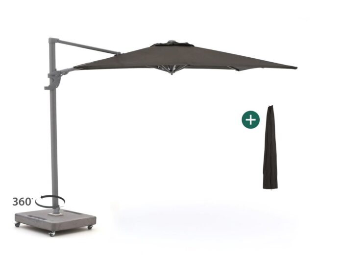 Shadowline Francisco zweefparasol 260x260cm Laagste prijsgarantie! – Zwart