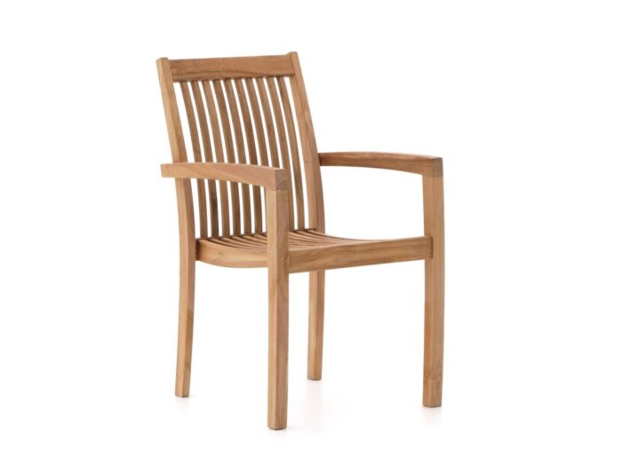 Sunyard Furniture + 15% kassakorting | Sunyard Jakarta dining tuinstoel stapelbaar – Bruin