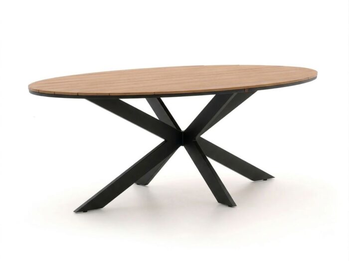 Bellagio tuinmeubelen Bellagio Fidenza dining tuintafel ovaal 220x115cm Laagste prijsgarantie! – Grijs