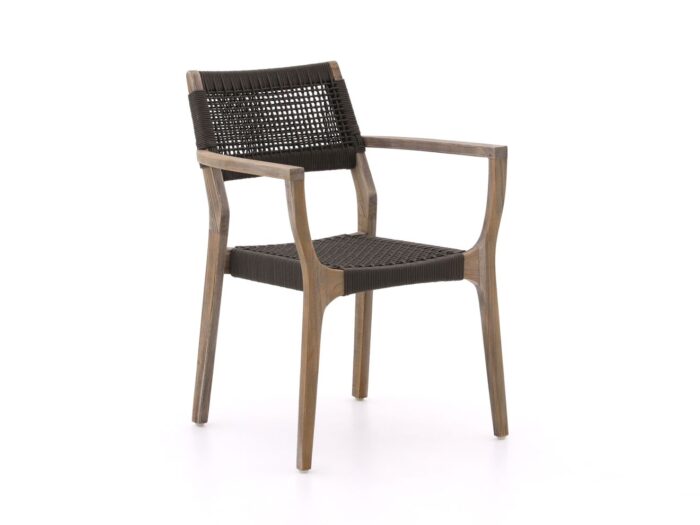 ROUGH Furniture ROUGH-L Rope dining tuinstoel stapelbaar Laagste prijsgarantie! – Bruin