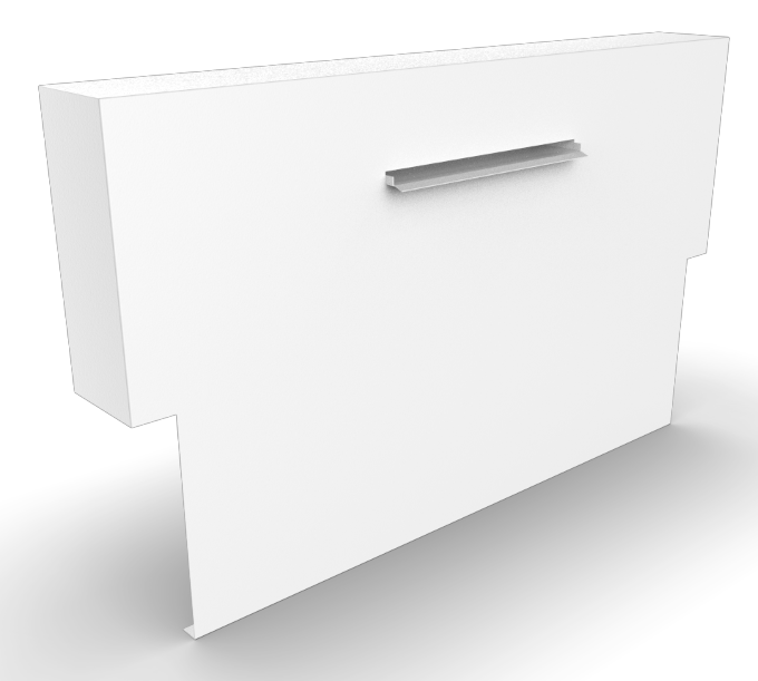 Geroba Cascadi Aluminium Watervalelement op vijver 2500 x 250 x 1200 mm – zwart