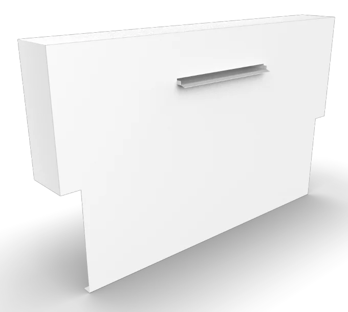 Geroba Cascadi Aluminium Watervalelement op vijver 2500 x 250 x 1200 mm - zwart