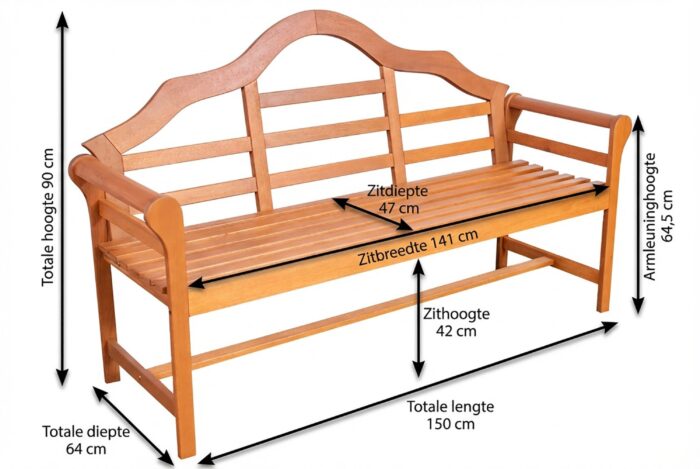 Luytjen Bench – Zand/Beige