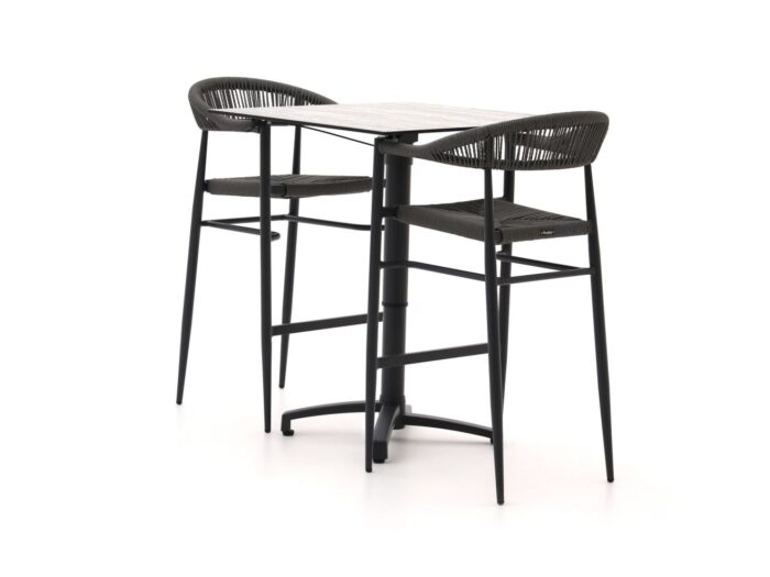 Manifesto Furniture Belpasso/Canzo 70cm barset 3-delig verstelbaar – Zwart