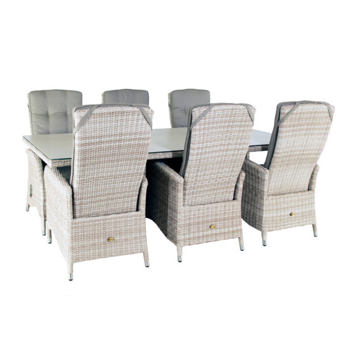 Oosterik home Diningset Santa Maria Honeydew Beige 220 x 100 cm – naturel