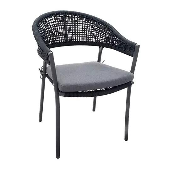 Buitengewoon de boet Vitaro Dining Tuinstoel Antraciet – grijs