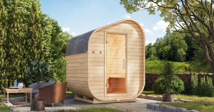Karibu | Barrelsauna Asymmetrisch 1