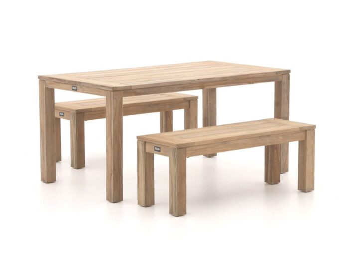 ROUGH Furniture ROUGH-S 160cm picknickset 3-delig Laagste prijsgarantie! – Bruin
