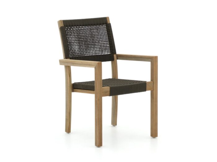 ROUGH Furniture ROUGH Batang Rope dining tuinstoel stapelbaar Laagste prijsgarantie! – Bruin