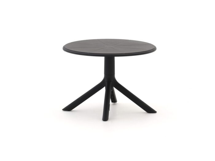 Forza Furniture Forza Rieti lounge tuintafel ø60cm (h:43,5cm) Laagste prijsgarantie! – Zwart