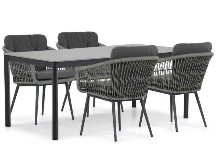 Lifestyle Garden Furniture Western/Como 180 cm dining tuinset 5-delig – Grijs-antraciet